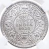 Купить Британская Индия 1 рупия (rupee) 1920 в слабе Монетник.ру MS62