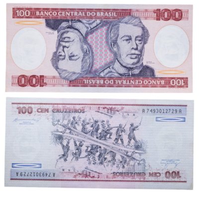 купить Бразилия 100 крузейро 1981-1984 года (Pick 198b)