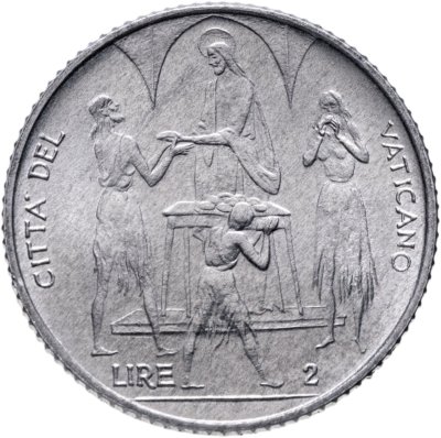 купить Ватикан 2 лиры 1968