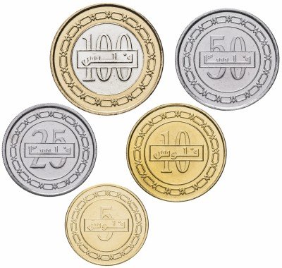Купить Бахрейн набор монет 2010-2012 (5 штук)
