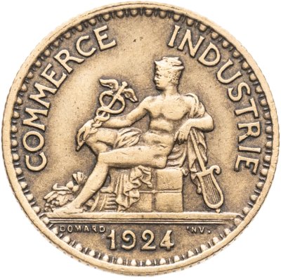 купить Франция 1 франк (franc) 1924