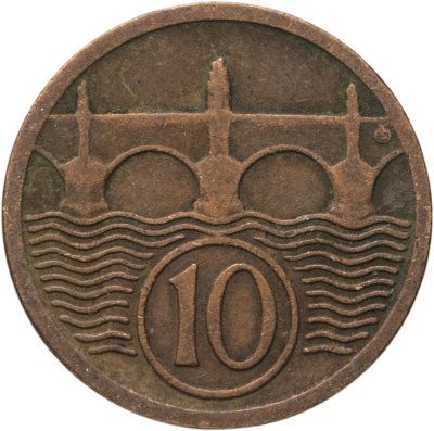 купить Чехословакия 10 геллеров (haleru) 1922