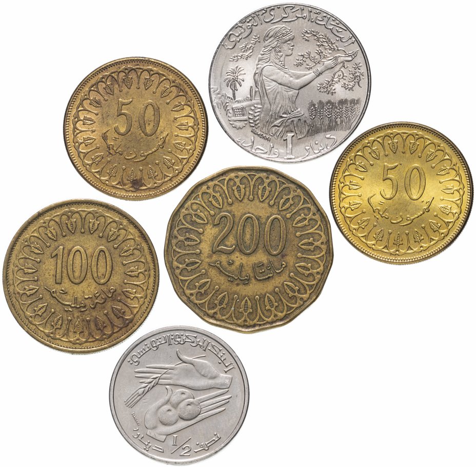 купить Тунис набор из 6 монет 2013
