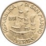 Купить Сан-Марино 20 лир (lire) 1991
