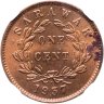 Купить Саравак 1 цент (cent) 1937 в слабе ННР MS65