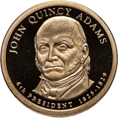 купить США 1 доллар (dollar) 2008 S Proof "Джон Куинси Адамс (6-й президент США)" знак монетного двора "S" - Сан-Франциско