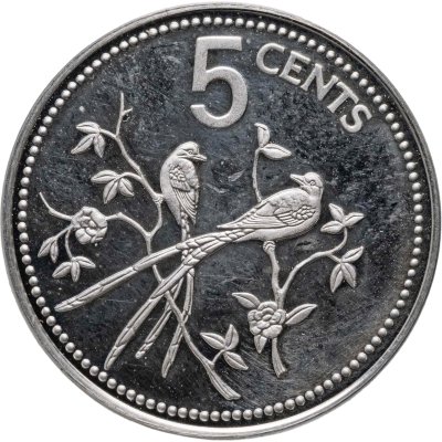 купить Белиз 5 центов (cents) 1975 Птицы