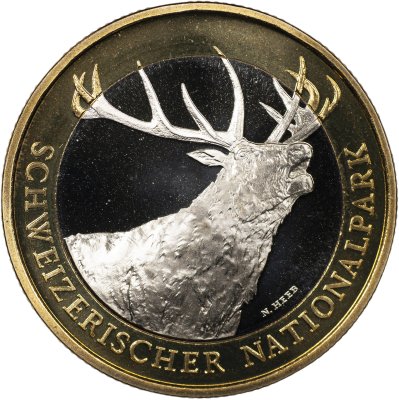 купить Швейцария 10 франков 2009 B [KM#130] "Благородный олень"