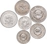 Купить Набор серебряных монет CCCР 10, 15, 20 копеек 1923, 1925 г. (6 монет)