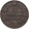 Купить Италия 2 чентезимо (centesimi) 1900