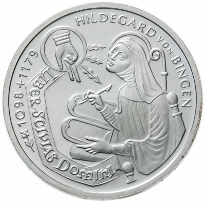 купить Германия 10 марок (mark) 1998 "900 лет со дня рождения Хильдегард из Бингена" (F)