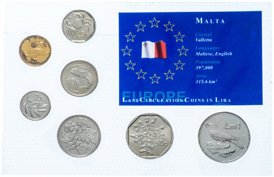 купить Мальта набор монет 1998-2004 (7 штук)