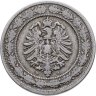 Купить Германия 20 пфеннигов (pfennig) 1887 D знак монетного двора: "D" - Мюнхен