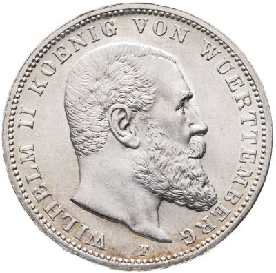 купить Германская Империя, Вюртемберг 3 марки 1912 F
