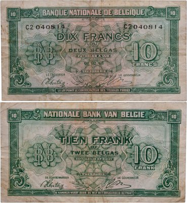 купить Бельгия 10 франков 1943
