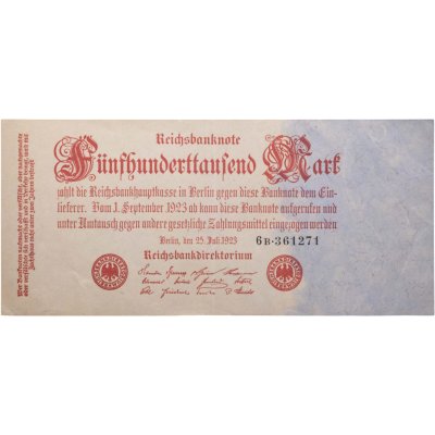 купить Германия 500000 марок 1923 (Pick 92(2)