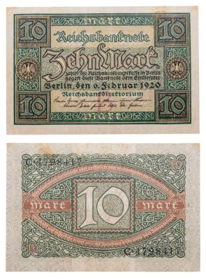 купить Германия 10 марок 1920