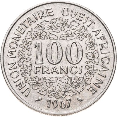 купить Западная Африка (BCEAO) 100 франков (francs) 1967