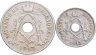 Купить Бельгия набор 5 и 25 сантимов 1913 на французском языке (Belgique)