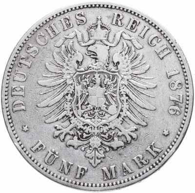 купить Германская Империя, Пруссия 5 марок 1876