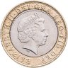Купить Великобритания 2 фунта (pounds) 2004 "200 лет первому паровозу Ричарда Тревесика"
