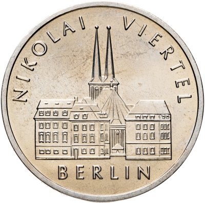 купить Германия (ГДР) 5 марок 1987 "750 лет Берлину – Квартал Николаи"