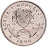 Купить Босния и Герцеговина 1 соверен 1998 "Лошади - Китайская лошадь"