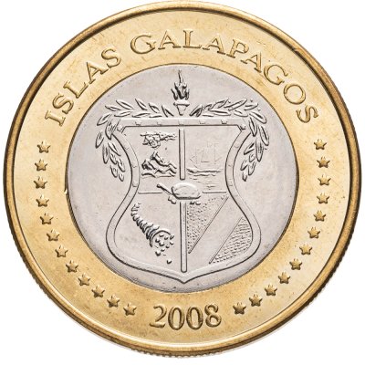 купить Галапагосские острова 5 долларов 2008 Черепаха