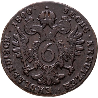купить Австрия 6 крейцеров 1800