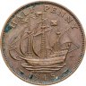 Купить Великобритания 1/2 пенни (penny) 1945