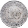 Купить Стрейтс Сетлментс 10 центов (cents) 1900 Без отметки монетного двора