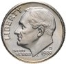 Купить США 10 центов (дайм, one dime) 1989 D "Roosevelt Dime" (наборная)
