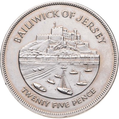 купить Джерси 25 пенсов 1977 "25 лет правления Королевы Елизаветы II"