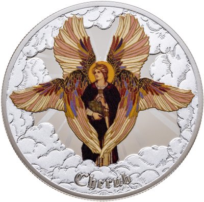 купить Ниуэ 1 доллар 2021 "Херувим Ангел" в футляре, с сертификатом