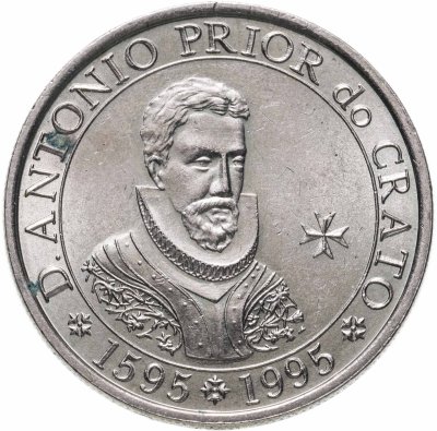 купить Португалия 100 эскудо (escudos) 1995 400 лет со дня смерти приора Антонио из Крату