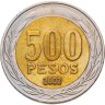 Купить Чили 500 песо (pesos) 2002