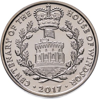 купить Великобритания 5 фунтов (pounds) 2017 "100 лет Дому Виндзоров"