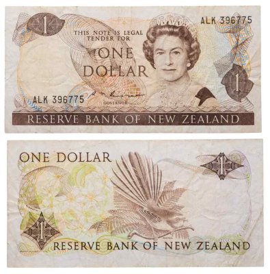 купить Новая Зеландия 1 доллар 1981-1992 год (Pick 169b)