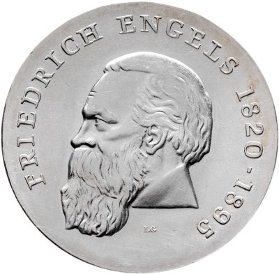 купить Германия (ГДР) 20 марок (mark) 1970 "150 лет со дня рождения Фридриха Энгельса"