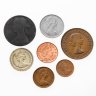 Купить Великобритания набор 7 монет 1/2, 1 пенни (penny), 5 пенсов (pence), 1 фунт (pound) 1897-2010