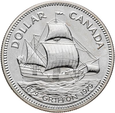 купить Канада 1 доллар (dollar) 1979 "300 лет кораблю "Грифон"