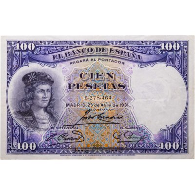 купить Испания 100 песет 1931 (Pick 83)