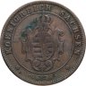 Купить Германия (Саксония) 5 пфеннигов 1862 В