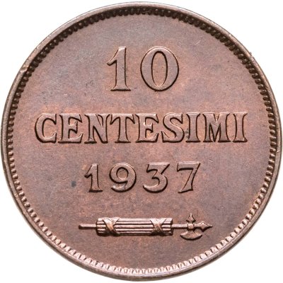 купить Сан-Марино 10 чентезимо (centesimi) 1937