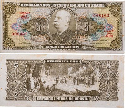 купить Бразилия 5 крузейро 1962-1964