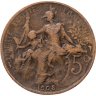Купить Франция 5 сантимов (centimes) 1908