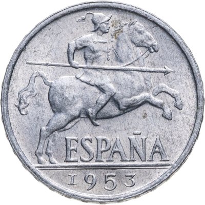 купить Испания 10 сентимо (centimos) 1953