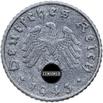 купить Германия (Третий рейх) 5 рейхспфеннигов (reichspfennig) 1943 A