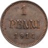 Купить 1 пенни (penni) 1914 Российская Финляндия