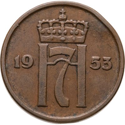 купить Норвегия 2 эре (ore) 1953